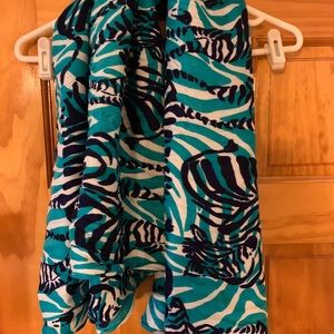 Lilly Pulitzer zebra print scarf